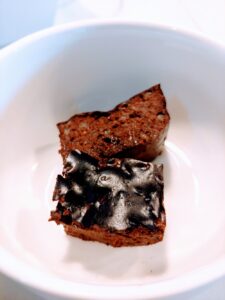 brownie protein bars in bowl