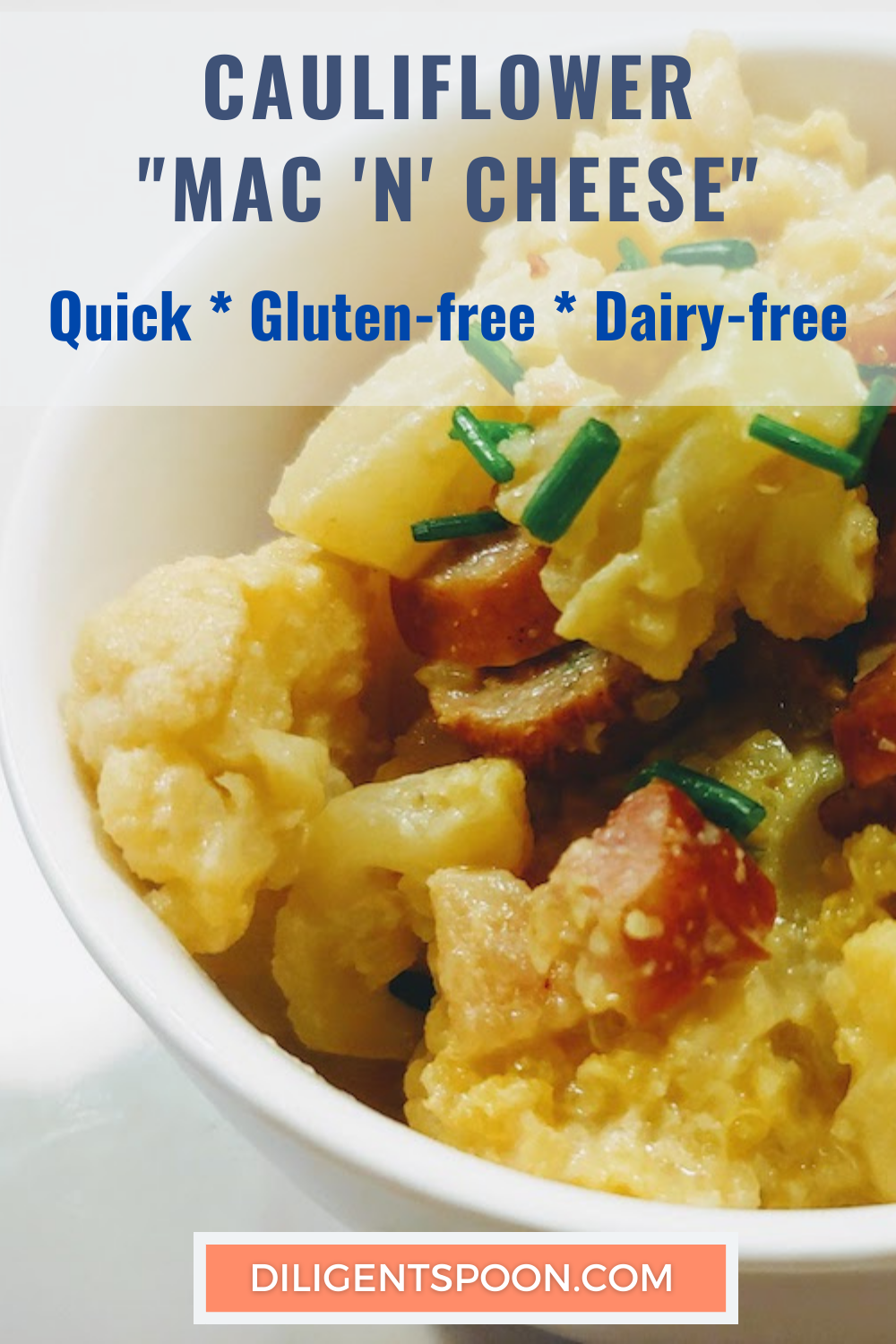 How to Make Quick Gluten-Free Dairy-free Cauliflower "Mac and Cheese"